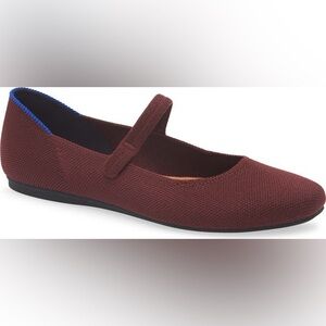 Rothy’s The Square Mary Jane Flats Shoes (Size 10) in Syrah